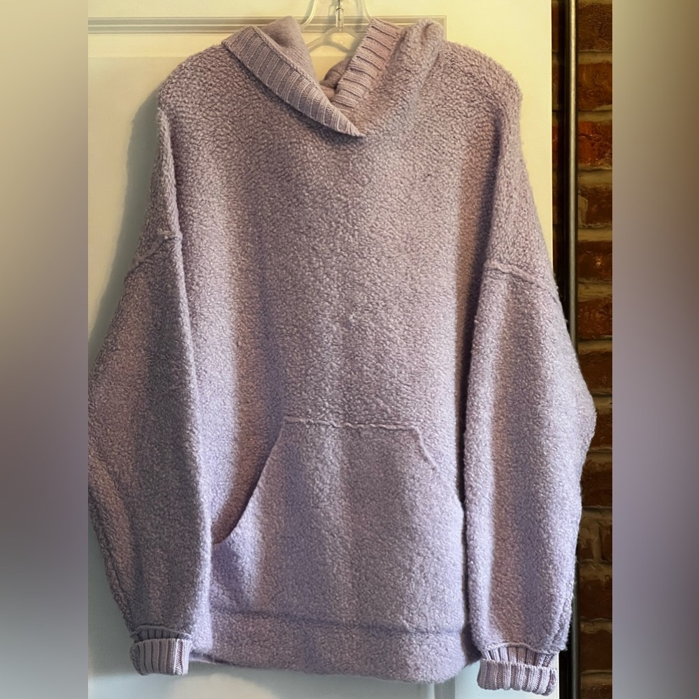 Free People Lavender Sweater Hoodie